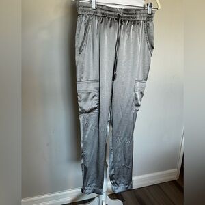 ✨ Silver Satin Jogger Pants ✨
Size: 6